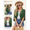 image:imageGRACE KARIN Summer Cropped Cardigan for Women 2026 Batwing Sleeve Crochet Bolero Shrug Sweaters Lightweight Beach Boho KimonoArmy Green