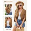 image:imageGRACE KARIN Summer Cropped Cardigan for Women 2026 Batwing Sleeve Crochet Bolero Shrug Sweaters Lightweight Beach Boho KimonoCoffee