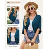 image:imageGRACE KARIN Summer Cropped Cardigan for Women 2026 Batwing Sleeve Crochet Bolero Shrug Sweaters Lightweight Beach Boho KimonoDark Blue