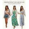 image:imageGRACE KARIN Summer Cropped Cardigan for Women 2026 Batwing Sleeve Crochet Bolero Shrug Sweaters Lightweight Beach Boho KimonoIvory