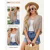 image:imageGRACE KARIN Summer Cropped Cardigan for Women 2026 Batwing Sleeve Crochet Bolero Shrug Sweaters Lightweight Beach Boho KimonoKhaki