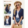 image:imageGRACE KARIN Summer Cropped Cardigan for Women 2026 Batwing Sleeve Crochet Bolero Shrug Sweaters Lightweight Beach Boho KimonoNavy Blue