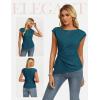 image:imageGRACE KARIN Womens 2026 Spring Short Sleeve Tops Dressy Casual Peplum Shirts Outfit Tunic Blouses Trendy Fashion ClothesPeacock Blue