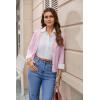 image:imageGRACE KARIN Womens 34 Sleeve V Neck Button Down Lightweight Cardigan Sweater Open Front Dressy Shrugs Spring FashionLight Purple