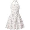 image:imageGRACE KARIN Girls Floral Summer Dress Spring Holiday Beach Party Sundress Halter Neck Tie Backless Dresses 716 YearsPurple Green Floral