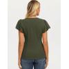 image:imageGRACE KARIN Summer Blouses for Women Dressy Casual 2026 Ruffle Sleeve Peplum Tops Business Work Shirt Fashion ClothingArmy Green