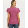 image:imageGRACE KARIN Summer Blouses for Women Dressy Casual 2026 Ruffle Sleeve Peplum Tops Business Work Shirt Fashion ClothingLight Fuchsia