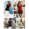image:imageGRACE KARIN Summer Blouses for Women Dressy Casual 2026 Ruffle Sleeve Peplum Tops Business Work Shirt Fashion ClothingLight Green