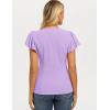 image:imageGRACE KARIN Summer Blouses for Women Dressy Casual 2026 Ruffle Sleeve Peplum Tops Business Work Shirt Fashion ClothingLight Purple