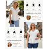 image:imageGRACE KARIN Summer Blouses for Women Dressy Casual 2026 Ruffle Sleeve Peplum Tops Business Work Shirt Fashion ClothingWhite