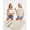 image:imageGRACE KARIN Womens Summer Crochet Cardigans Short Sleeve Cropped Bolero Shrug Lightweight Open Front Sweater OutwearApricot