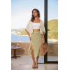 image:imageGRACE KARIN Womens Summer Crochet Cardigans Short Sleeve Cropped Bolero Shrug Lightweight Open Front Sweater OutwearApricot