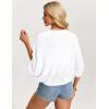image:imageGRACE KARIN Womens Summer Crochet Cardigans Short Sleeve Cropped Bolero Shrug Lightweight Open Front Sweater OutwearBright White