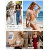 image:imageGRACE KARIN Womens Summer Crochet Cardigans Short Sleeve Cropped Bolero Shrug Lightweight Open Front Sweater OutwearBright White