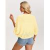 image:imageGRACE KARIN Womens Summer Crochet Cardigans Short Sleeve Cropped Bolero Shrug Lightweight Open Front Sweater OutwearButter Yellow