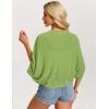 image:imageGRACE KARIN Womens Summer Crochet Cardigans Short Sleeve Cropped Bolero Shrug Lightweight Open Front Sweater OutwearGreen