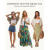 image:imageGRACE KARIN Womens Summer Crochet Cardigans Short Sleeve Cropped Bolero Shrug Lightweight Open Front Sweater OutwearLight Brown