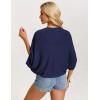 image:imageGRACE KARIN Womens Summer Crochet Cardigans Short Sleeve Cropped Bolero Shrug Lightweight Open Front Sweater OutwearNavy Blue