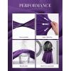 image:imageGRACE KARIN Womens Summer Work Dress 2026 Sleeveless Crewneck A Line Midi Dresses Belted Flowy Business Dresses with PocketsGrape Purple