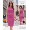image:imageGRACE KARIN Work Dresses for Women 2026 Summer Sleeveless Bodycon Business Outfits Office Button Knee Length DressesRose