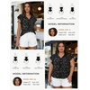 image:imageGRACE KARIN 2026 Boho Tops for Women Dressy CasualRuffle Sleeve Chiffon Blouses Floral ShirtsV Neck Summer Fashion ClothesBlack
