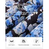 image:imageGRACE KARIN 2026 Boho Tops for Women Dressy CasualRuffle Sleeve Chiffon Blouses Floral ShirtsV Neck Summer Fashion ClothesBlue Black
