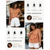 image:imageGRACE KARIN 2026 Boho Tops for Women Dressy CasualRuffle Sleeve Chiffon Blouses Floral ShirtsV Neck Summer Fashion ClothesOrange