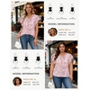 image:imageGRACE KARIN 2026 Boho Tops for Women Dressy CasualRuffle Sleeve Chiffon Blouses Floral ShirtsV Neck Summer Fashion ClothesPink