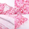 image:imageGRACE KARIN 2026 Boho Tops for Women Dressy CasualRuffle Sleeve Chiffon Blouses Floral ShirtsV Neck Summer Fashion ClothesPink Floral