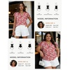 image:imageGRACE KARIN 2026 Boho Tops for Women Dressy CasualRuffle Sleeve Chiffon Blouses Floral ShirtsV Neck Summer Fashion ClothesPink Rose