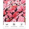 image:imageGRACE KARIN 2026 Boho Tops for Women Dressy CasualRuffle Sleeve Chiffon Blouses Floral ShirtsV Neck Summer Fashion ClothesPink Rose