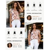 image:imageGRACE KARIN 2026 Boho Tops for Women Dressy CasualRuffle Sleeve Chiffon Blouses Floral ShirtsV Neck Summer Fashion ClothesWhite Pink