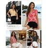 image:imageGRACE KARIN 2026 Boho Tops for Women Dressy CasualRuffle Sleeve Chiffon Blouses Floral ShirtsV Neck Summer Fashion ClothesYellow