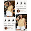 image:imageGRACE KARIN 2026 Boho Tops for Women Dressy CasualRuffle Sleeve Chiffon Blouses Floral ShirtsV Neck Summer Fashion ClothesYellow