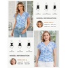 image:imageGRACE KARIN 2026 Womens Mesh Tops Summer Ruffle Sleeve Dressy Casual Top Floral Wrap Blouse Fashion OutfitsBlue Floral