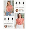 image:imageGRACE KARIN 2026 Womens Mesh Tops Summer Ruffle Sleeve Dressy Casual Top Floral Wrap Blouse Fashion OutfitsOrange Floral