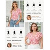 image:imageGRACE KARIN 2026 Womens Mesh Tops Summer Ruffle Sleeve Dressy Casual Top Floral Wrap Blouse Fashion OutfitsPink Floral