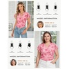 image:imageGRACE KARIN 2026 Womens Mesh Tops Summer Ruffle Sleeve Dressy Casual Top Floral Wrap Blouse Fashion OutfitsPink Red Floral