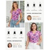image:imageGRACE KARIN 2026 Womens Mesh Tops Summer Ruffle Sleeve Dressy Casual Top Floral Wrap Blouse Fashion OutfitsPurple