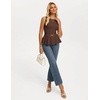 image:imageGRACE KARIN Peplum Tops for Women Work Business Casual Dressy Blouses ShirtsSleeveless Office Outfits with Tie Belt 2026Brown