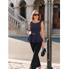 image:imageGRACE KARIN Peplum Tops for Women Work Business Casual Dressy Blouses ShirtsSleeveless Office Outfits with Tie Belt 2026Navy Blue