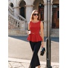 image:imageGRACE KARIN Peplum Tops for Women Work Business Casual Dressy Blouses ShirtsSleeveless Office Outfits with Tie Belt 2026Red
