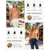 image:imageGRACE KARIN Women Boho Floral Tops Summer Puff Short Sleeve Dressy Casual Shirts 2026 Spring V Neck Vacation Work BlouseOrange