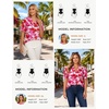 image:imageGRACE KARIN Women Boho Floral Tops Summer Puff Short Sleeve Dressy Casual Shirts 2026 Spring V Neck Vacation Work BlouseRose Red