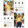 image:imageGRACE KARIN Women Boho Floral Tops Summer Puff Short Sleeve Dressy Casual Shirts 2026 Spring V Neck Vacation Work BlouseYellow