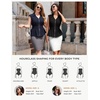 image:imageGRACE KARIN Womens Peplum Tops Business CasualShort Sleeve Work Blouses SummerZipper V Neck Shirts Cinched Smocked WaistNavy Blue