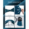 image:imageGRACE KARIN Womens Work Midi Dresses 2026 Summer 34 Sleeve Church Bodycon Dresses Pencil Office Business Dress with BeltDeep Peacock Blue