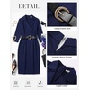 image:imageGRACE KARIN Womens Work Midi Dresses 2026 Summer 34 Sleeve Church Bodycon Dresses Pencil Office Business Dress with BeltNavy