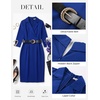 image:imageGRACE KARIN Womens Work Midi Dresses 2026 Summer 34 Sleeve Church Bodycon Dresses Pencil Office Business Dress with BeltRoyal Blue