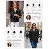image:imageWomens Business Casual Tops34 Sleeve Henley Shirts with Zip UpOffice Work Blouses Lightweight SummerBlack